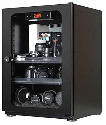 73L Electronic Moisture-proof Drying Cabinet, Automatic Dehumidifier CNC Constant Humidity Control Oven, SLR Camera Lens Moisture-proof Cabinet (Color : CNC black)