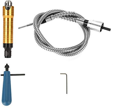 Eje Flexible Adaptador De Portabrocas De 6 Mm, Mango De Portabrocas De 0,5 A 6,5 mm, Portabrocas De Cable De Extensión De Taladro Eléctrico Flexible Para Amoladora Rotativa He