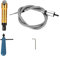 Dremel Flex Shaft, 6mm Dremel Chuck Adapter 0.5-6.5mm Maniglia del Mandrino Cavo di Prolunga Flessibile per Trapano Elettrico Mandrino per Smerigliatrice Rotante Dremel Utensili per la Lavorazione del