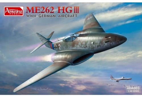 Amusing Hobby 48A003 Messerschmitt Me262 HGIII WW2 German Aircraft Plastikbausatz Maßstab 1:48