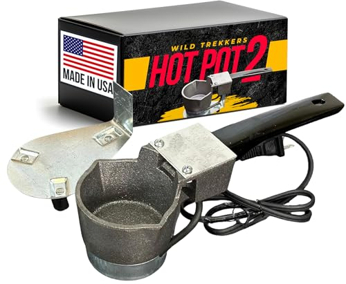Do-It Molds Hot Pot 2 | Fait fondre rapidement les lingots de plomb | Pot de fusion électrique pour plomb | Capacité de 590 ml | Pot de fusion de plomb pour moules de pêche et moules de lancer de