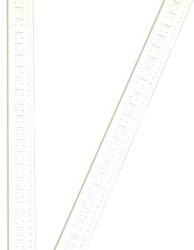 ProfileXXL PVC Eckwinkel, Eckprofil, Kantenschutz Trockenbau 2,5m Weiß 34 x 34mm Profile aus hart PVC, für Innenbau Trockenbau