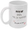 Taza Personalizada Feliz día de la madre. Incluye el texto que desees. Capacidad 350 ml. De cerámica apta para lavavajillas y microondas.…