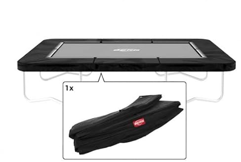 BERG Trampoline Beschermrand Ultim Favorit - Regular - 280 x 190 cm - Zwart met Witte Rand