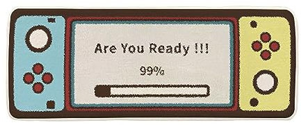 CONVOW Gamer Controlador Área Mullido Suave Alfombras Antideslizantes Dormitorio Juegos Gaming Room Floor Mat Sofa Window Cushion Teenage Child Boy Game Rectangle Console Big Rug (Color4,100 * 200cm)
