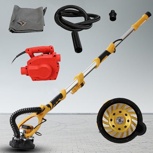 ANXYYDS Meuleuse d'angle 125mm, 1600W raboteuse de Surface en béton électrique meuleuse de Surface en béton pour maçonnerie béton carrelage métal Acier Coupe meulage Polissage