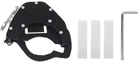 Universal Motorcycle Handlebar Throttle Lock, Black Metal, Rustproof Adjustable Control System