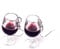 A Glass of Red Wine Earrings for Women in a Dangle Drop Style, Fun Novelty Earrings