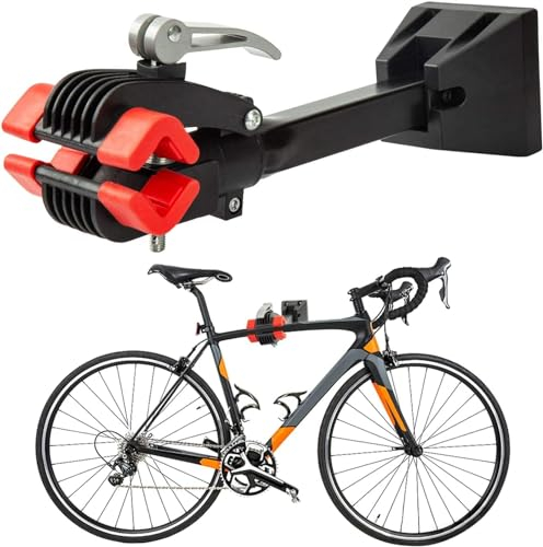 Fahrrad Wandhalterung Fahrradmontageständer, Zusammenklappbarer Wand Aufbewahrungsständer mit Schnellverstellung, Werkzeug für Garage oder Haus