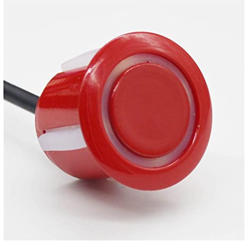 Einparkhilfe-System Vorne Und Hinten 8 Backup-Radar-Kit Toter Winkel Erkennungs Ton Warnungsanzeige Garage Parken Sensoren (Color : Rot)