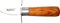 laguiole artisan Lama Corta Professionale, Coltello Per Ostriche Di Sicurezza Schermato, Asta Prestige Full Tang E Manico In Legno Di Teak