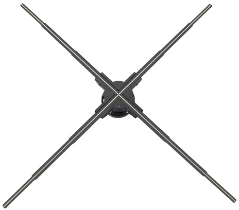 Grande ventilatore olografico 3D da 31,5 pollici, ventilatore olografico 3D con WiFi e Bluetooth, 928 LED di evidenziazione e luminosità di 2500 cd/m², 1500 video 3D gratuiti, proiettore olografico 3D