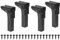 sourcing map Lot de 4 pieds de table pliants en métal de 14 cm - Pieds de rechange pour armoire, canapé, chaise, lit
