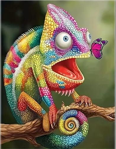 Diamond Painting Erwachsene Kinder Tiere Schmetterling 5D Diamant Painting Bilder Kit als Geschenke Weihnachten Neujahr Bastelset Diamond Art