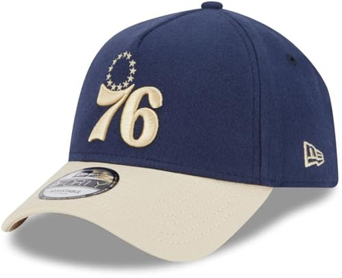 New Era A-Frame 9Forty Cap Moleskin Philadelphia 76ers Navy