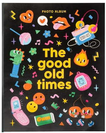 Grupo Erik Photo Album 7x5 - Millennial Nostalgia, Soft Cover, 13x20 cm | 48 Pockets Photo Albums, Memory Book | Cute Gifts under 5 Pounds, Cheap Gifts for Women & for Men, 5 Pound Items, Travel Gift