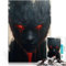 1000 Piece Jigsaw Puzzles for teenagers Jigsaw Dark Figure with Red Eyes Familienaktivität Lustiges Geschenk75x50cm
