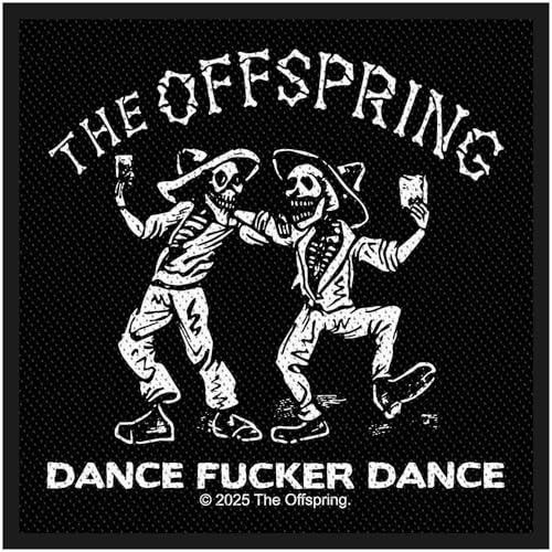 The Offspring Dance Fucker Dance Woven Patch (One Size) (Black/White)