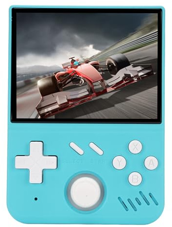 SIXRUN Handheld-Spielekonsole, ABS-Material, 3,5-Zoll-Bildschirm, 4000-mAh-, Ideal für Retro-Gaming-Enthusiasten (Green)