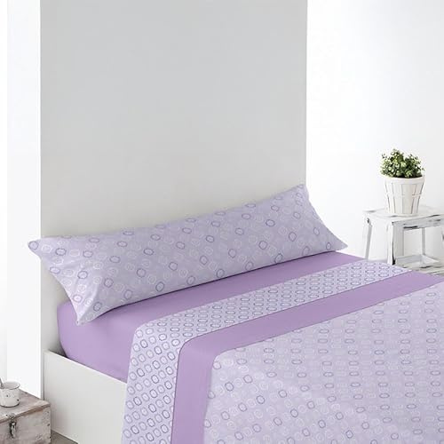 Rufino Díaz Juego Sábanas Pirineo Zayas Invierno 3 Piezas (Malva - 150 cm) - Taco Extra Suave para Adultos e Infantil - Sensación acogedora y de Confort