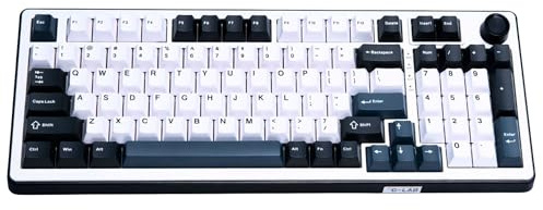The G-Lab Keyz Elite 400 HE BW - Teclado Gaming Magnético 96% RGB QWERTY US | Switch Magnético Hall Effect, Formato 96%, 8000 Hz Rapid Trigger, Activación 0,01mm, Hot Swap, RGB, Macros