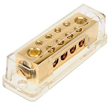 C-Quence 8 Fach Verteilerblock Gold-Edition