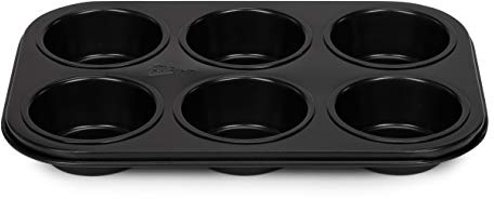 Muffinform 6er Classique antihaft schwarz.