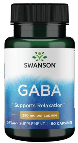 Swanson GABA Gamma-Aminobutyric Acid 250 mg, 60 Capsules