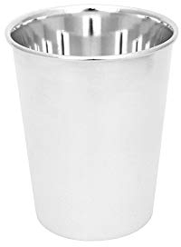Brillibrum Design Silber Becher Trinkbecher versilbert Anlaufgeschützt Taufbecher kleine Silber Vase Silberbecher (Höhe 9 cm Ohne Gravur