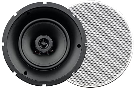 OMNITRONIC CSX-6 Deckenlautsprecher weiß | 2-Wege-Koaxiallautsprecher (Ø 202 mm), LF: 5,5 HF: 1, 100 V, 20 W RMS