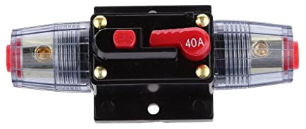 12v-24v Auto Disjoncteur étanche Ampères Commutateur De Réarmement Manuel En Ligne - SKCB-02, 40A
