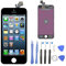 LCD Touchscreen für Apple iPhone 5 5G 4.0, LCD-Display am Gehäuse für iPhone 5 5G Schwarz +Komplettes Werkzeug