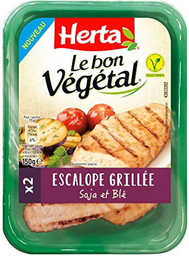 Herta Le Bon Végétal Escalope Grillée Soja et Blé, 150g