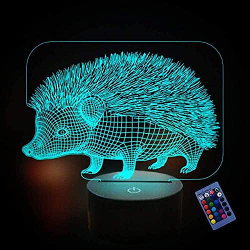 YTDZLTD Optische Täuschung 3D Poker Nacht Licht 16 Farben Andern Sich Fernbedienung USB-Strom Touch Schalter Dekor Lampe LED Lampe Tisch Kinder Brithday weihnachten Geschenk