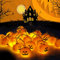 innislink LED Lichterkette Kürbis, Kürbis Lichter Schnur 3m 20LED 3D Kürbisse Laterne Batterie Halloween Pumpkin String Light, Beleuchtung Deko für Halloween Weihnachten Ostern Gärten Häuser -Warmweiß