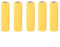 smallJUN 5 Pcs AA AAA Taille Factice Faux Batterie Configuration Shell Placeholder Cylindre Conducteur Dummy Fausse Batterie Jaune
