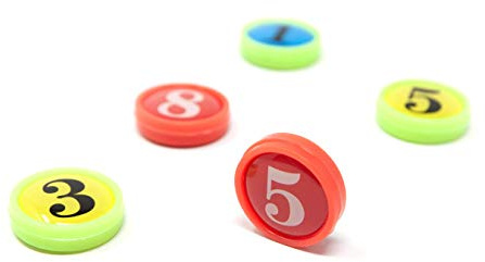 Magnete für Taktiktafel Fußball, 26 Spielermagnete 1,9 cm mit Tasche | 26 Fußball-Magnete mit 1,9 cm Durchmesser