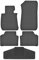 Fußmatten vorne 2er Set für BMW 3 er E90 E91 E92 2005-2013 Gummi Gummimatten