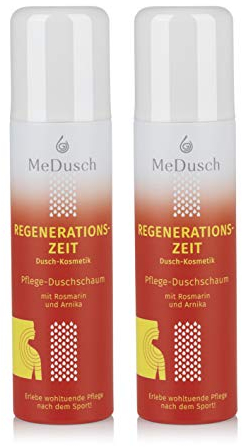 MeDusch bekannt als MediDusch - Aroma-Duschschaum Regenerationszeit | Kräuterbad-Feeling in der Dusche | frei von Mikroplastik, Silikonen und Parfüm (150 ml (2er Pack))
