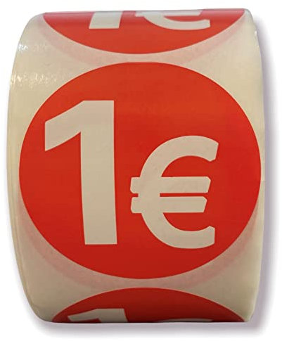 Rouleau d'étiquette 1 euro