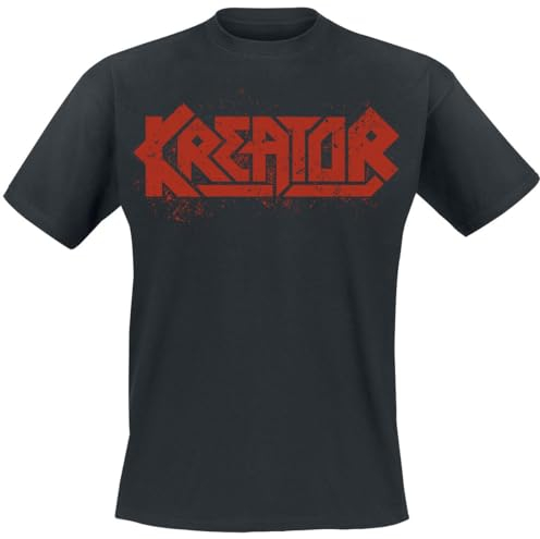 Kreator Hate Über Alles Logo Männer T-Shirt schwarz 3XL 100% Baumwolle Band-Merch, Bands