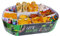 JaWro Snackstadion grün fertig AUFGEBAUT Snack-Stadion Snackschalen Football Partystadion Geburtstag Football Snackstadium