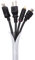Keco 10ft - 1 inch Cable Tidy Sleeve Cable Management Sleeve Wire Organizer Cable protector for TV PC Home Office - White