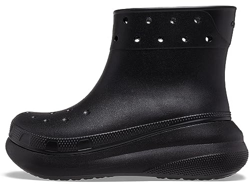 Crocs Stivali antipioggia unisex per adulti, nero, 7 Women/5 Men