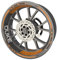 KTM 790 Duke Premium Qualität Felgenrandaufkleber für Motorrad KTM 790 Duke (Aufkleber für 2 Felgen) (Orange)