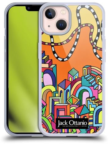 Head Case Designs Officially Licensed Jack Ottanio Borgo Fantasia 2050 Art Soft Gel Case Compatible With Apple iPhone 13