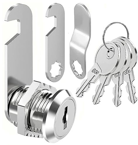 Mailbox Letterbox Lock 4 Keys Door Lock for Cam Cupboard Cabinet Postbox | Alike Keys Lock for Cabinet Cam Postbox Letterbox Drawers Dresser Cupboard Door Lever Furniture Locker Locks 20mm