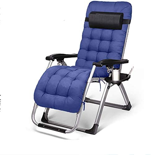 Leichter, zusammenklappbarer Lounge-Sessel mit Kopfteil, tragbare Sonnenliege, Balkon, Büro, Nickerchen, Bett, Outdoor-Freizeit-Sofastuhl, abnehmbares Wattepad, Belastung 200 kg, Länge 178 cm Present