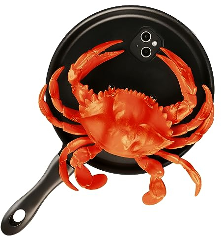 TRADAY 3D Frying Pan Phone Case for iPhone 13 Mini - Funny Skillet Novelty Food Case