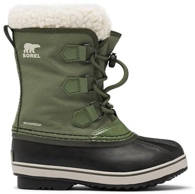 Sorel Yoot Pac Nylon WP, Stivali da Neve Impermeabili Unisex - Bambini e ragazzi, Verde (Hiker Green), 39 EU